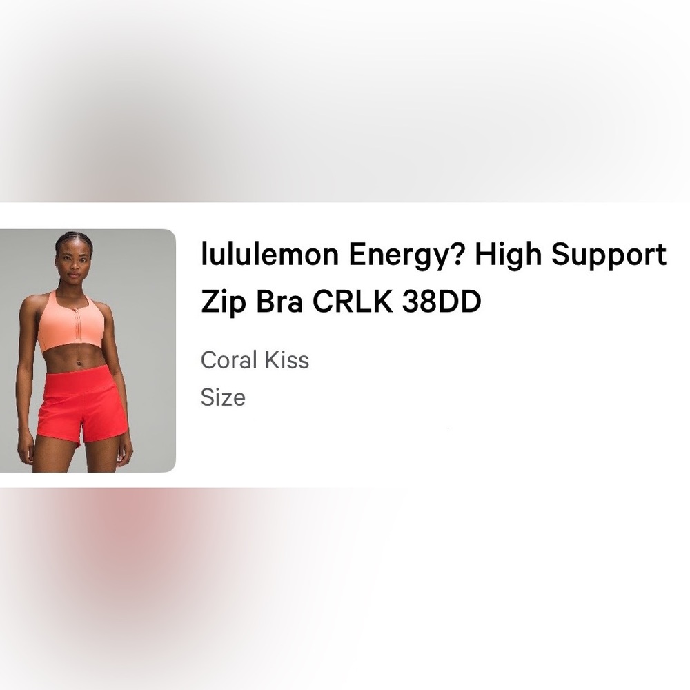 Lululemon Athletica Vibrant Orange Sports Bra - Picture 6 of 6